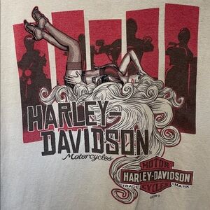 Harley-Davidson Men's Tan T-Shirt. Dated 2014. Good Condition. Size L.